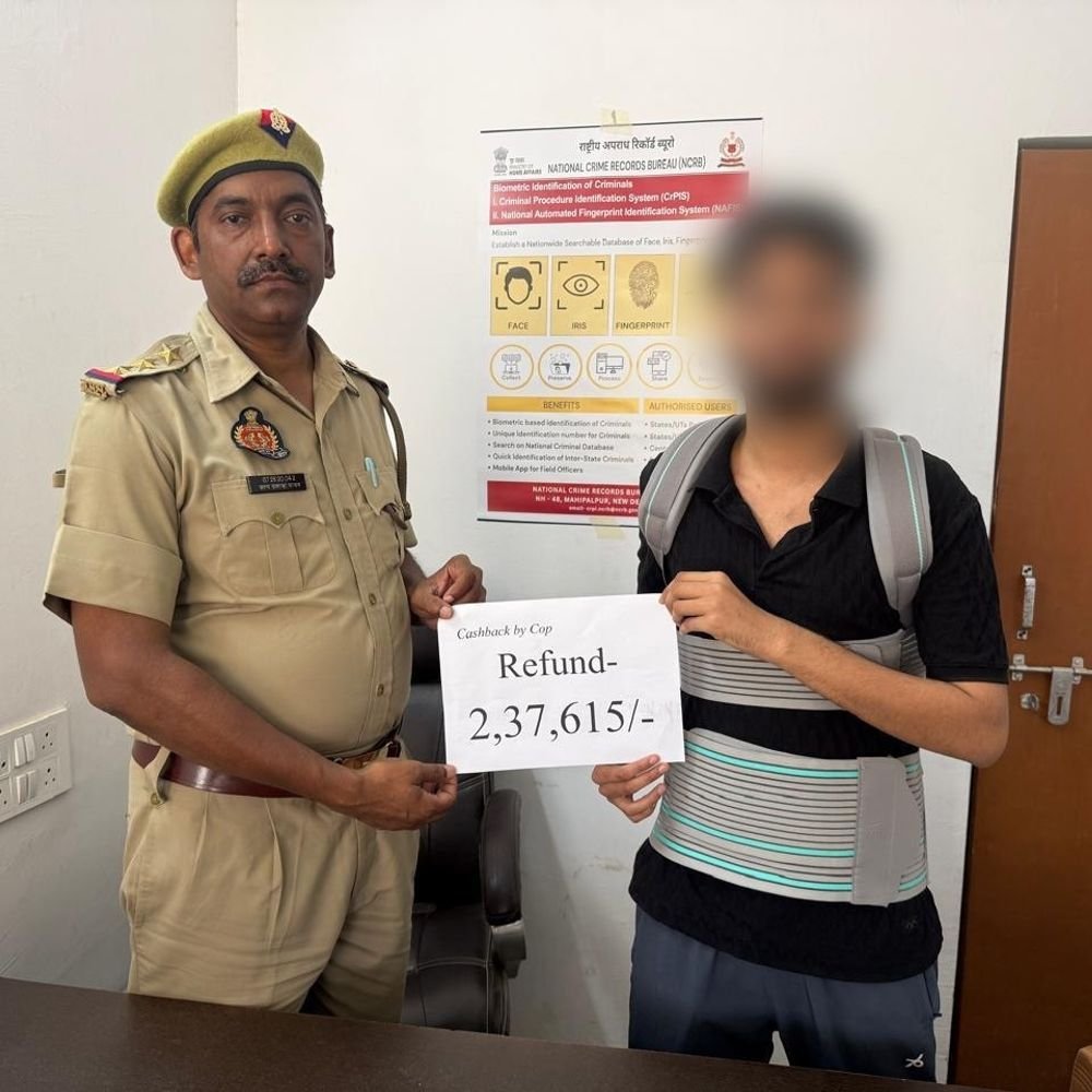 गोंडा पुलिस ने ठगी के 2.37 लाख रुपये वापस कराए:APK फाइल से ठगों ने की थी फाइव स्टार होटल बुकिंग, मुकदमा दर्जकर कराया वापस