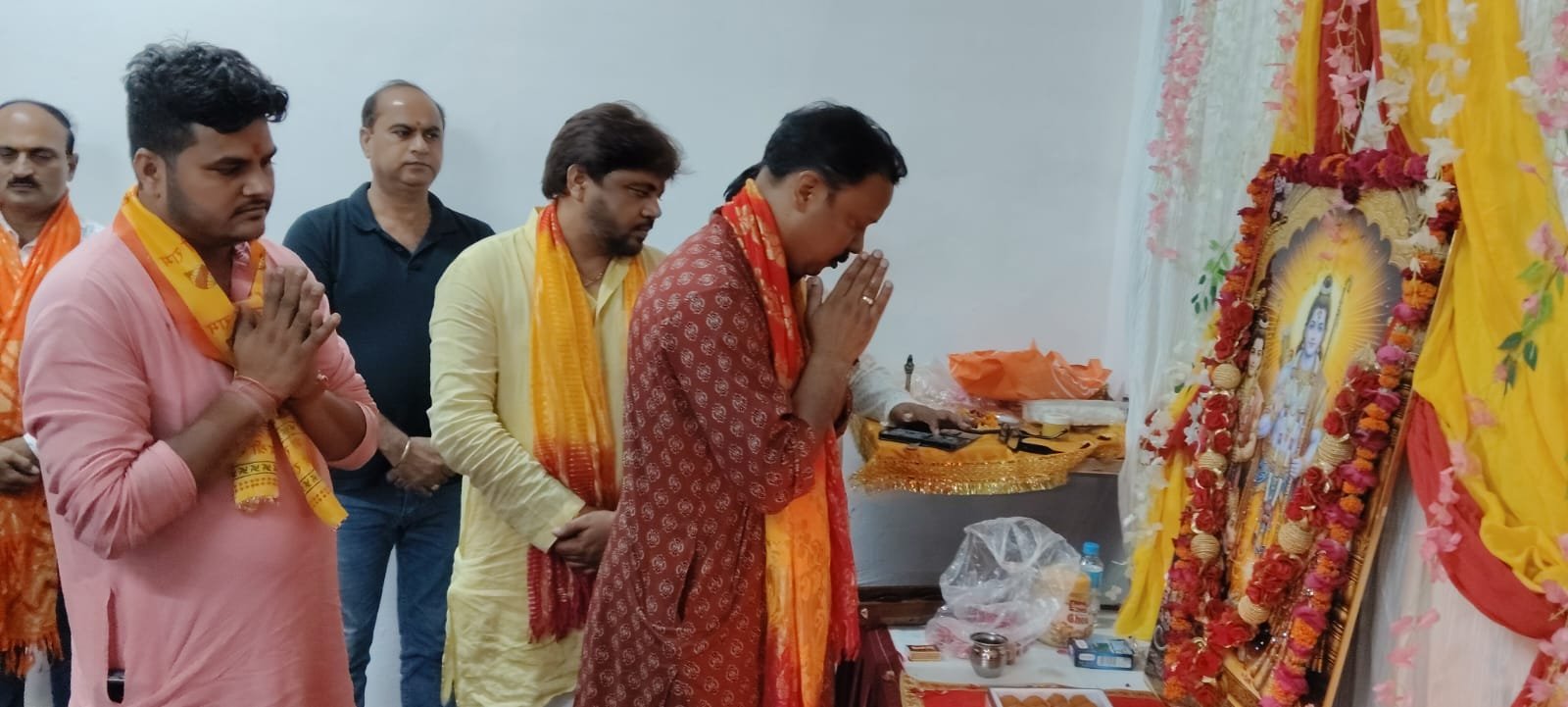 जनकपुरी महोत्सव के केंद्रीय कार्यालय में गूंजी प्रभु श्रीराम की आरती