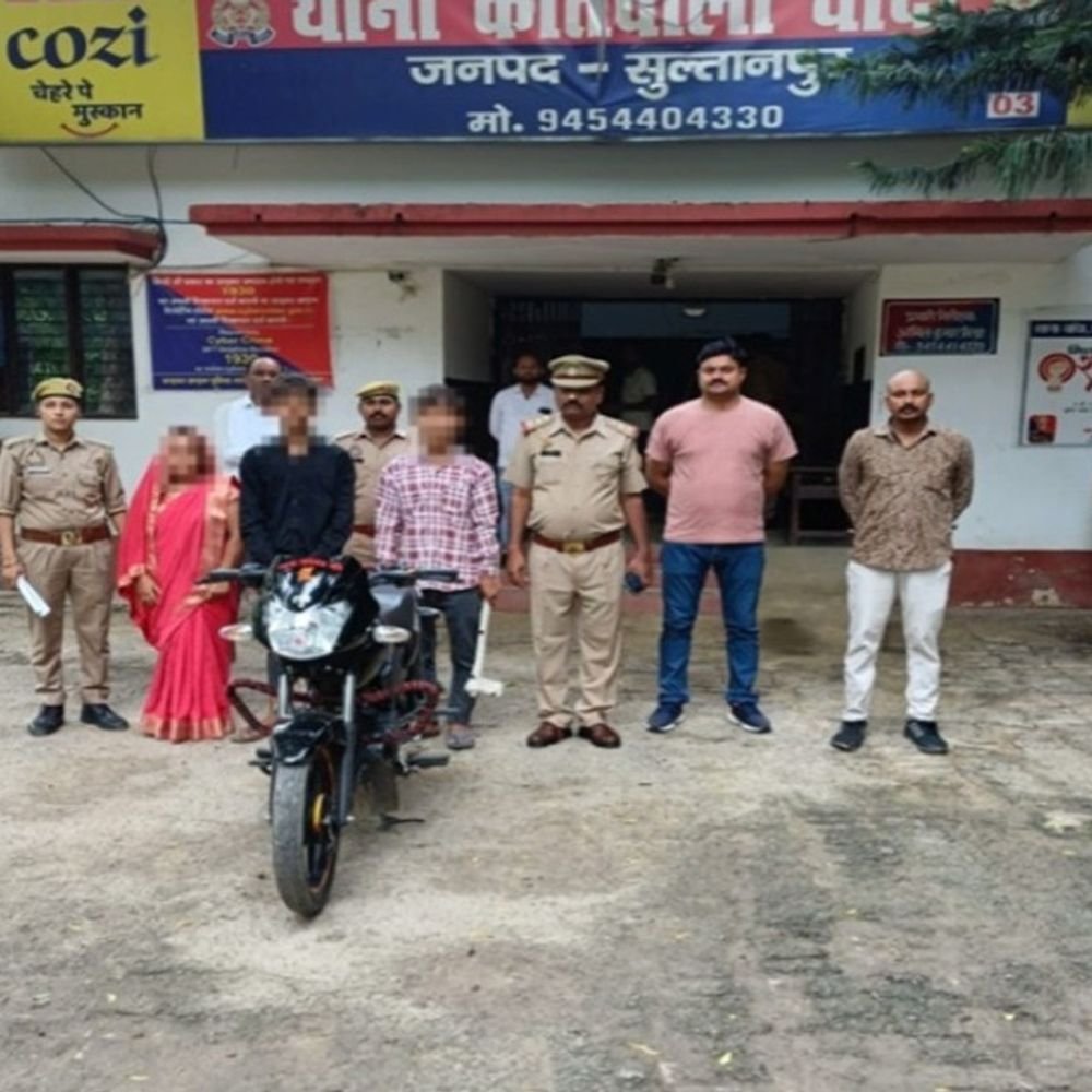 रमापति तिवारी हत्याकांड…बहू और 2 नाबालिग बेटे गिरफ्तार:कुल्हाड़ी और बाइक बरामद, जमीन विवाद में हुई थी हत्या