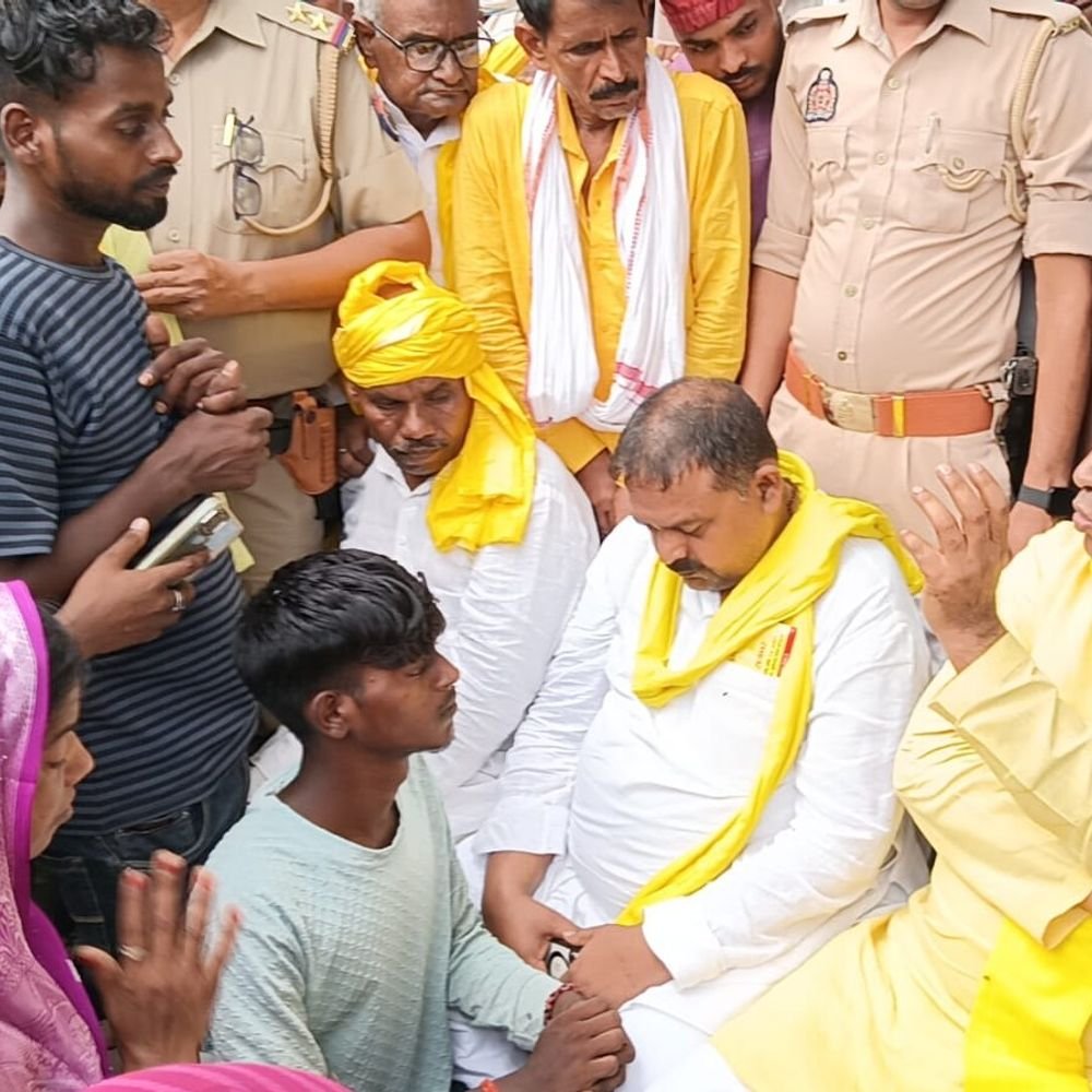 ओपी राजभर बोले- 2027 में सपा 27 सीटें नहीं जीतेगी:अहरौरा हादसे में मृतकों के परिवार से मिले, आवास-मुआवजा दिलाने का आश्वासन दिया