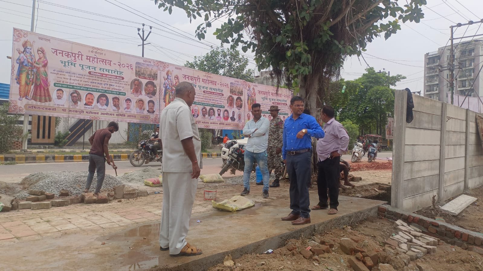जनकपुरी महोत्सव को लेकर भूमि पूजन कल, नगर निगम अधिकारियों ने परखीं तैयारियां