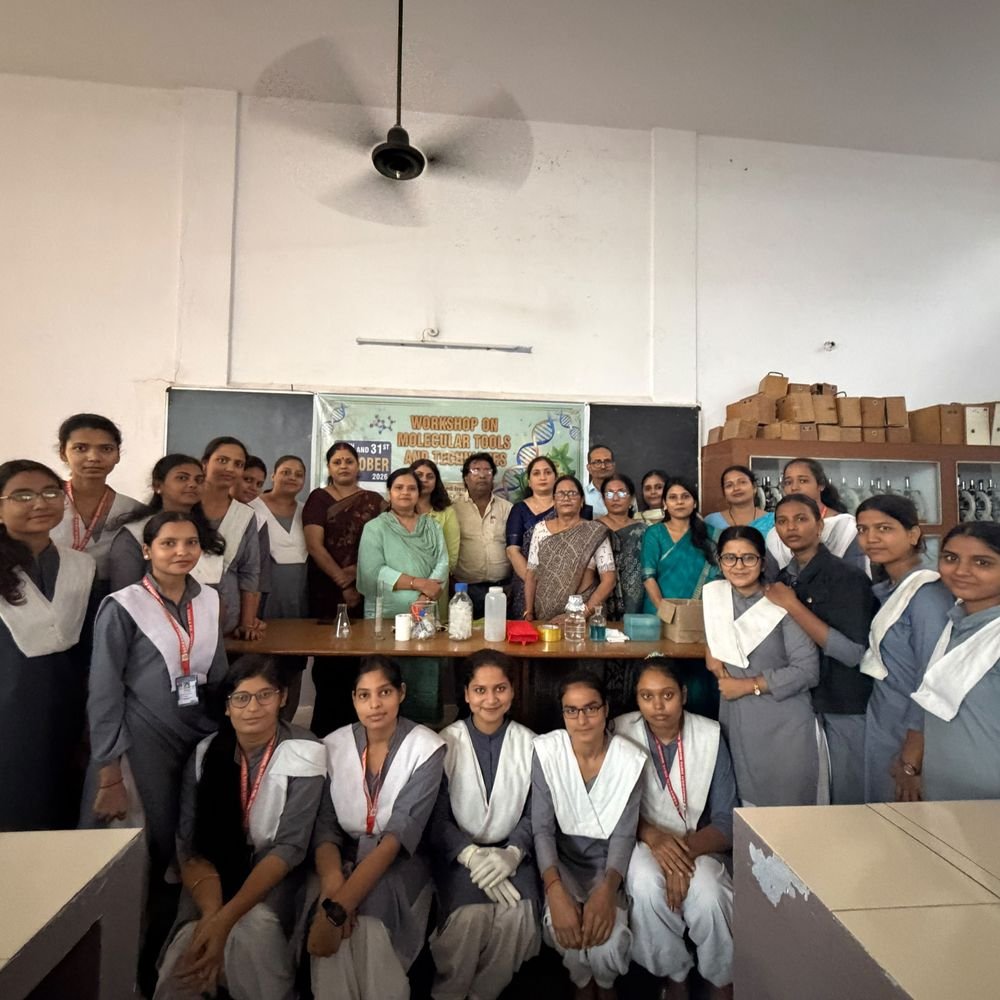 महिला महाविद्यालय में कार्यशाला:छात्राओं को बायोटेक्नोलॉजी की तकनीकें सिखाई गईं